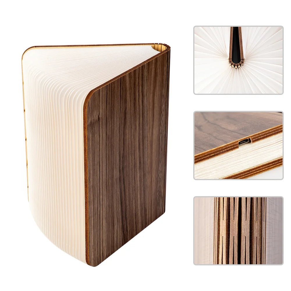 LED Wooden Book Lamp - SpaceTrips