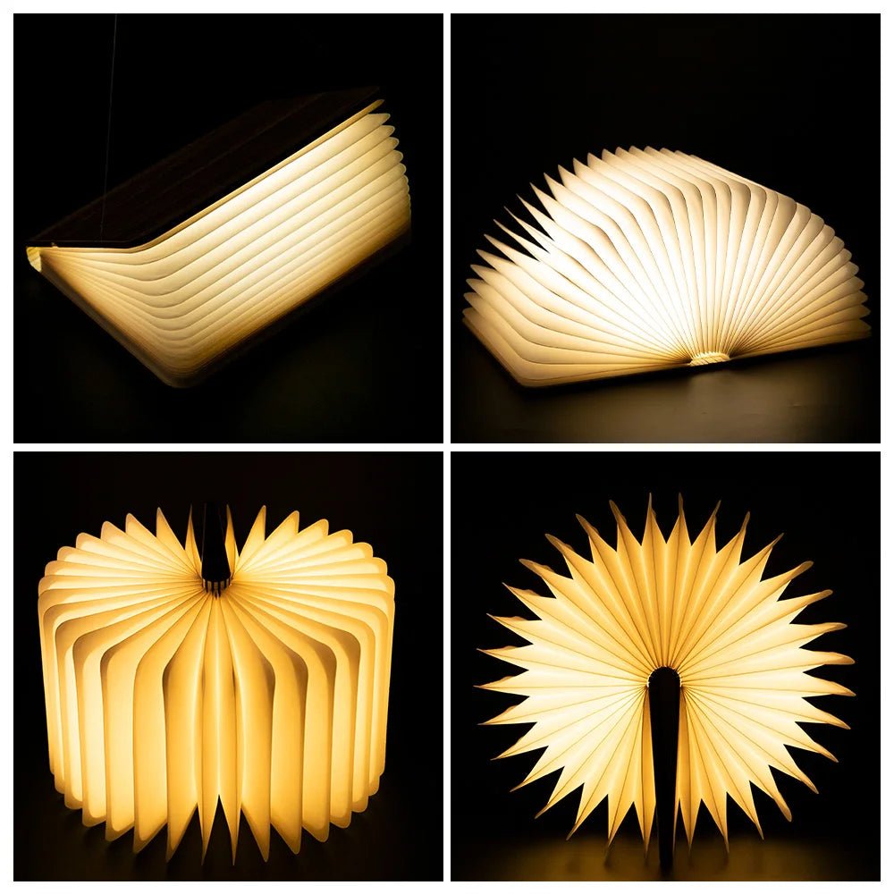 LED Wooden Book Lamp - SpaceTrips