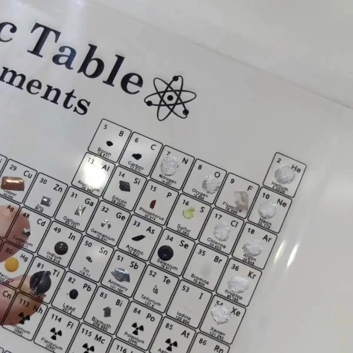 PERIODIC TABLE WITH REAL ELEMENTS - SpaceTrips