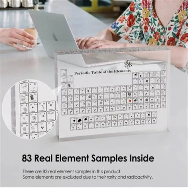 PERIODIC TABLE WITH REAL ELEMENTS - SpaceTrips