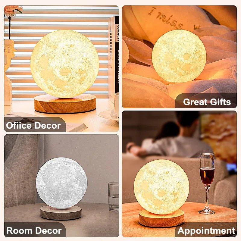 Rotating Moon Lamp - SpaceTrips