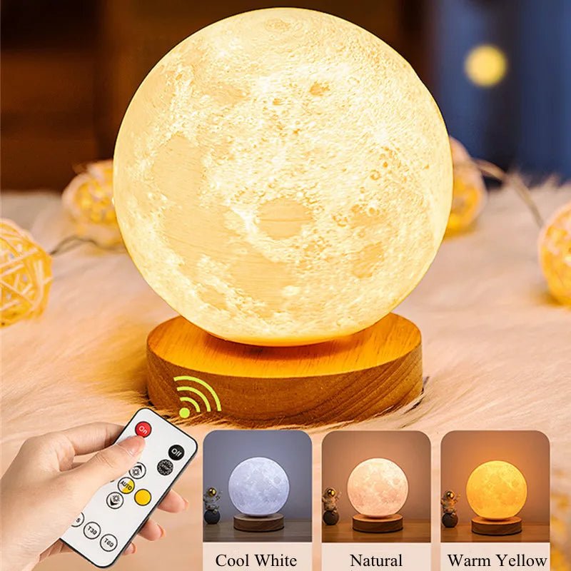 Rotating Moon Lamp - SpaceTrips