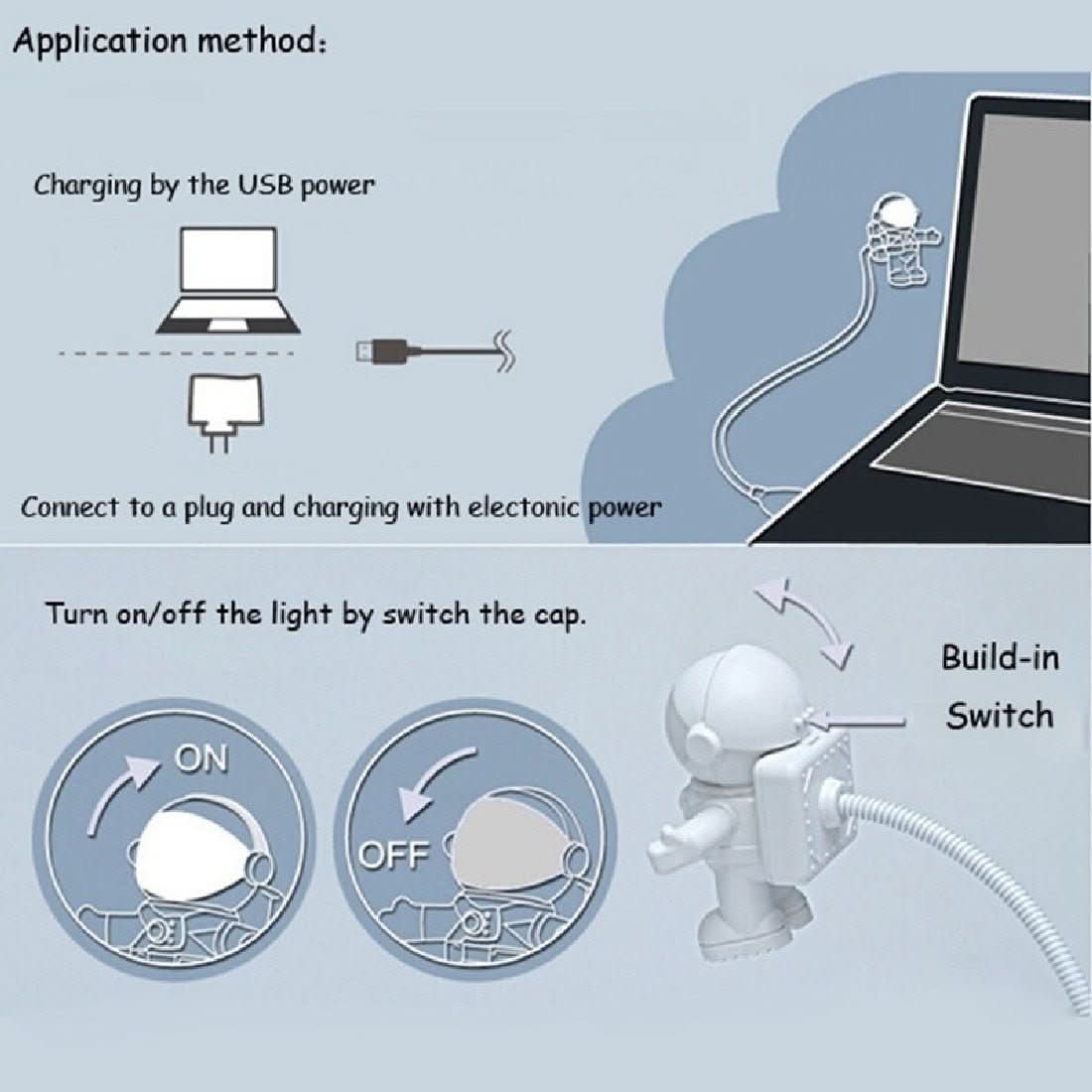Astronaut - USB Night Lamp - SpaceTrips