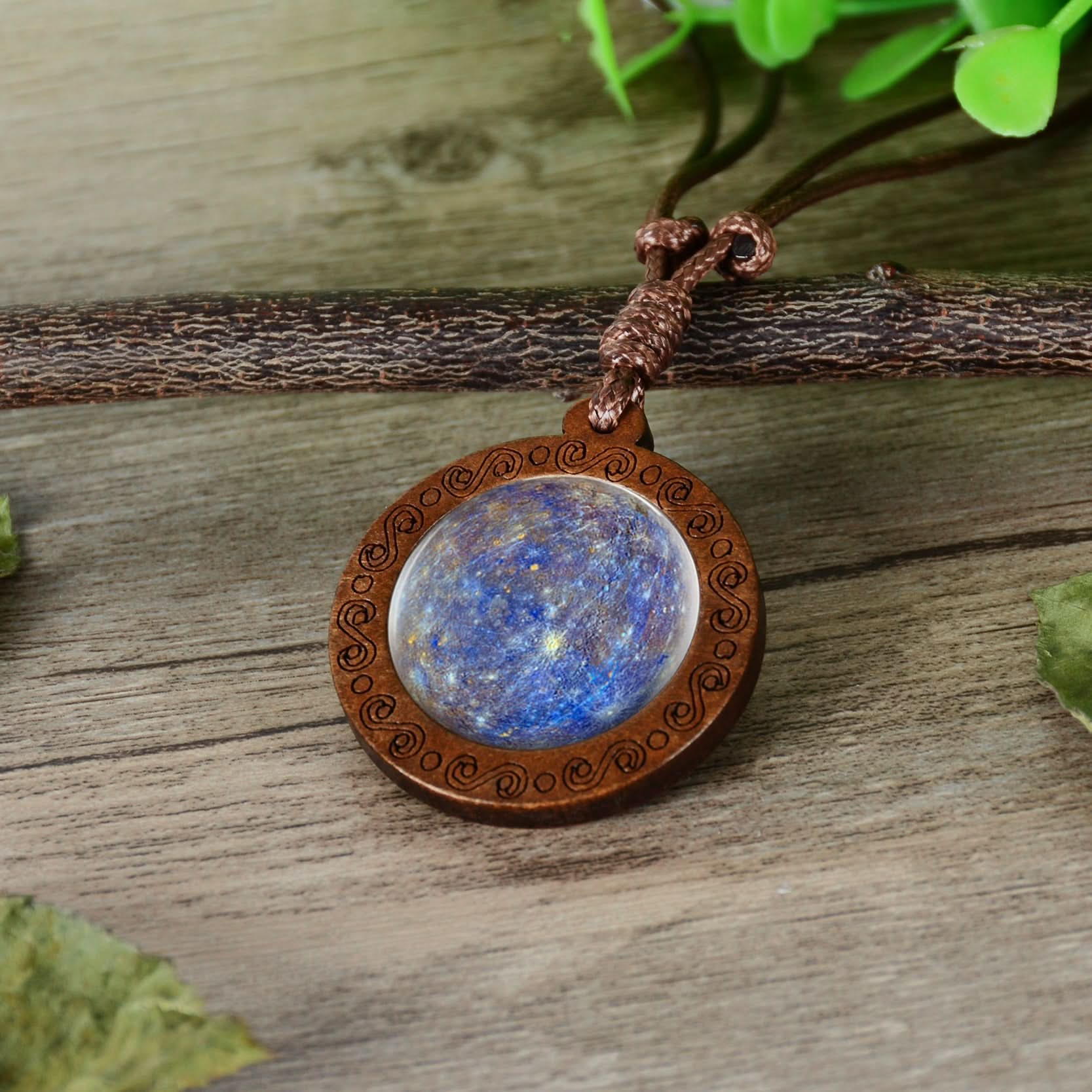 Wooden Space Necklace - SpaceTrips
