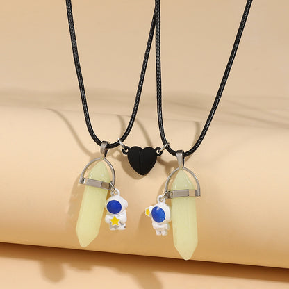 Luminous Astronaut Magnetic Necklace