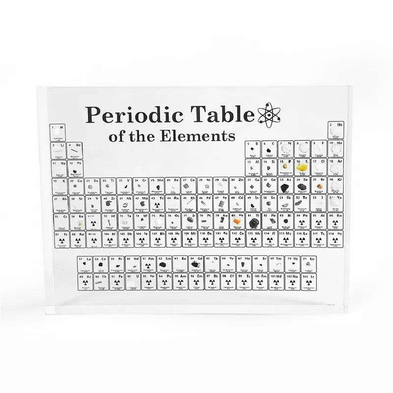 PERIODIC TABLE WITH REAL ELEMENTS