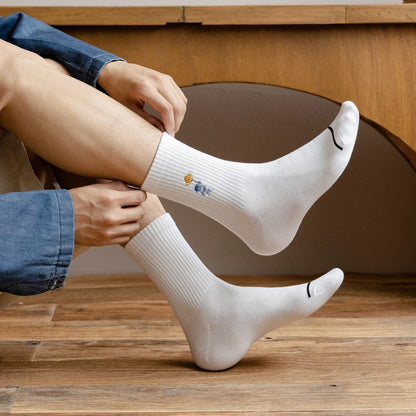 Embroidery Astronaut Socks