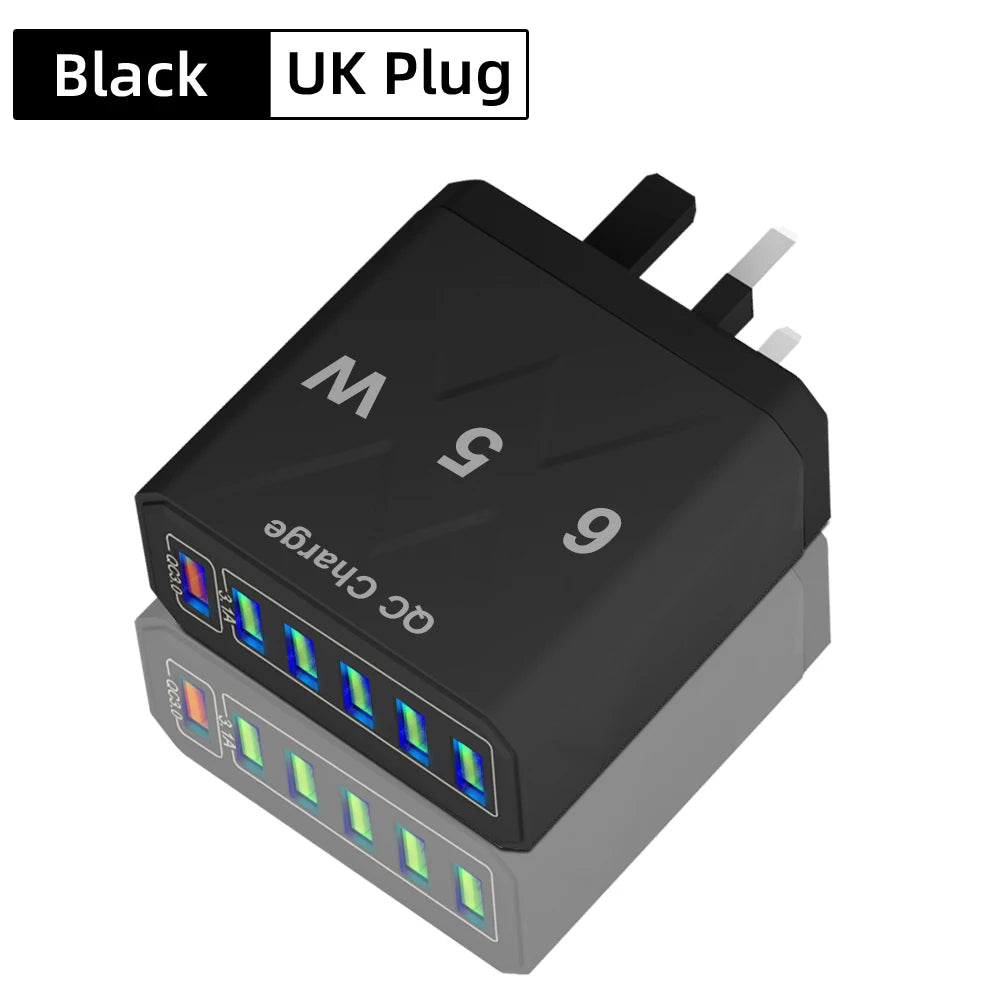 6-Port USB Fast Charger