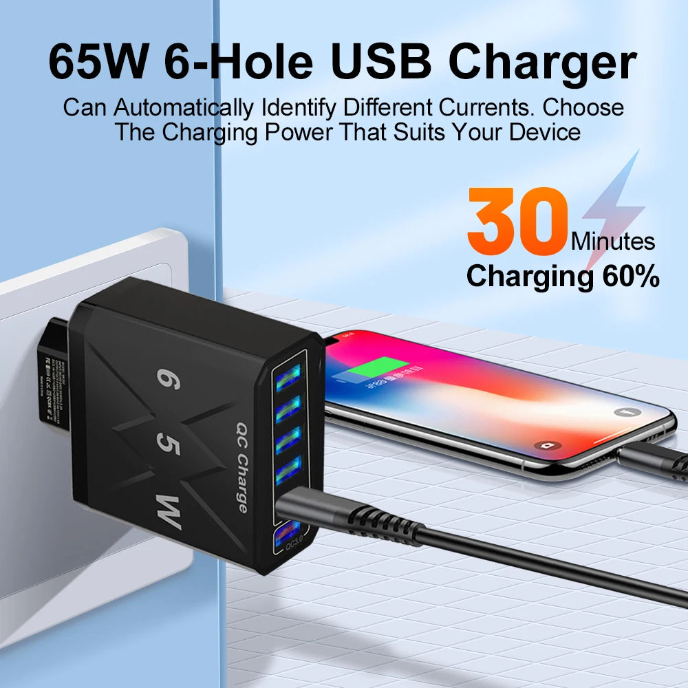 6-Port USB Fast Charger