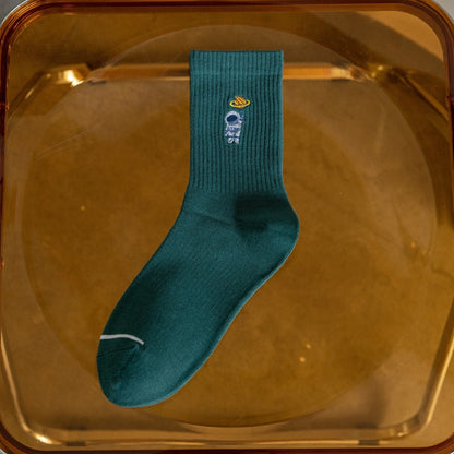 Embroidery Astronaut Socks