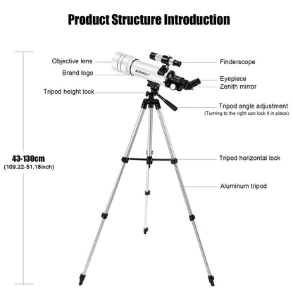 Professional Telescope - BORWOLF 70400