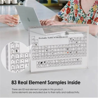 PERIODIC TABLE WITH REAL ELEMENTS