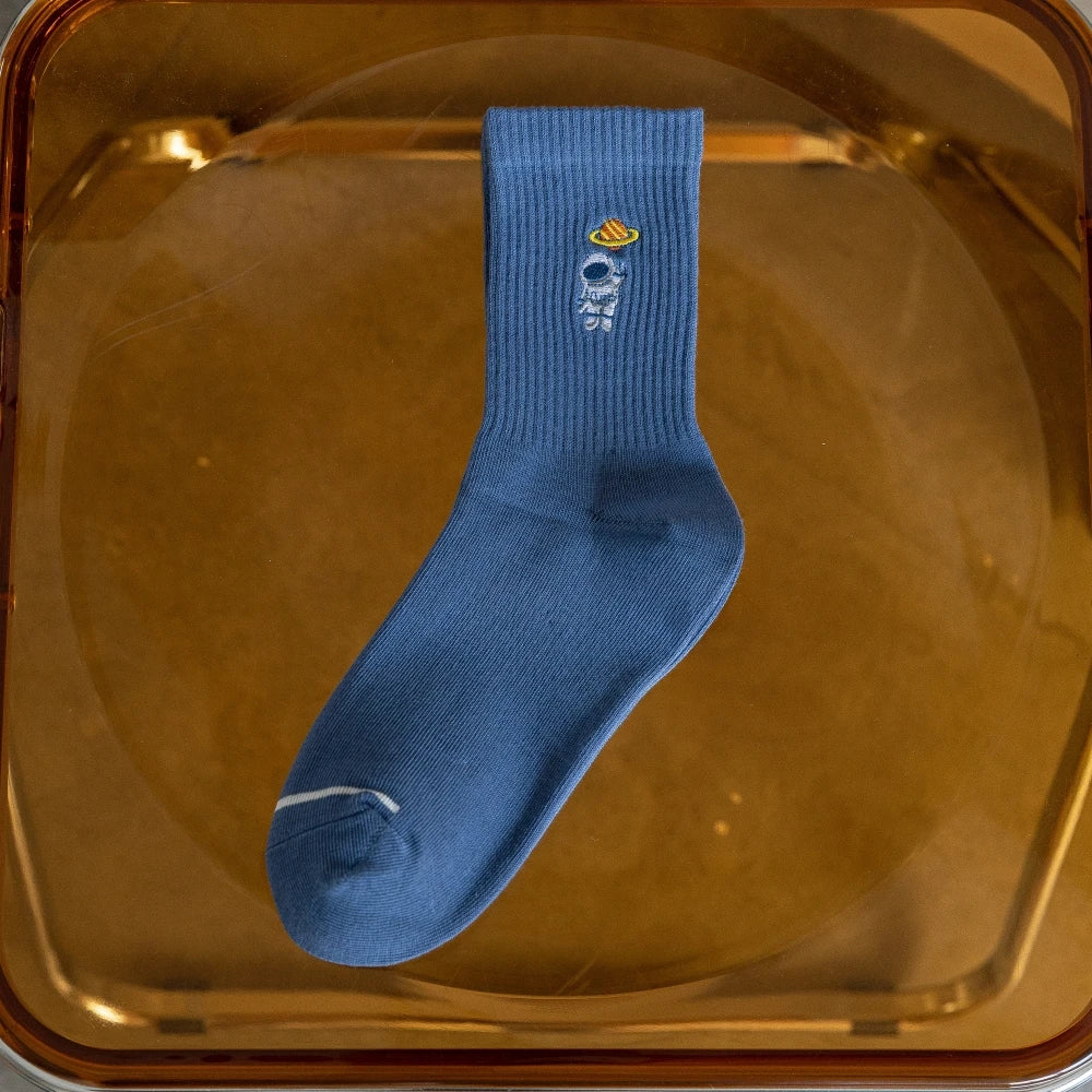 Embroidery Astronaut Socks