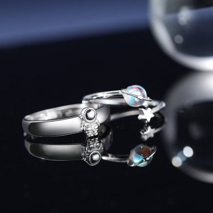 Astronaut and Planet Ring Set