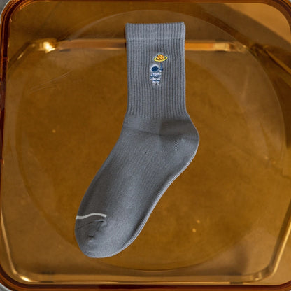 Embroidery Astronaut Socks