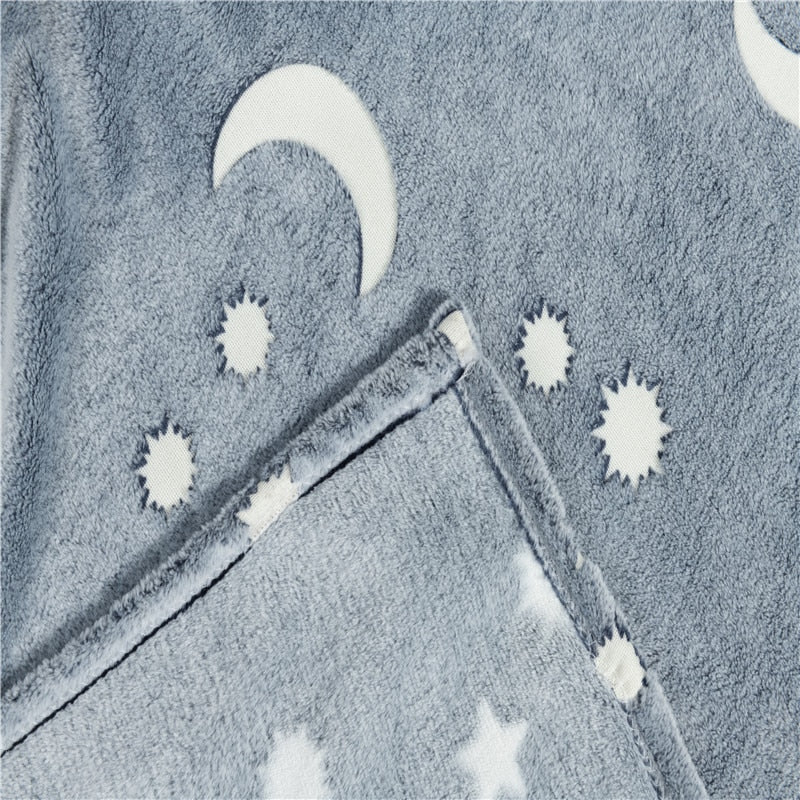 Luminous Moon & Stars Space Blanket - SpaceTrips