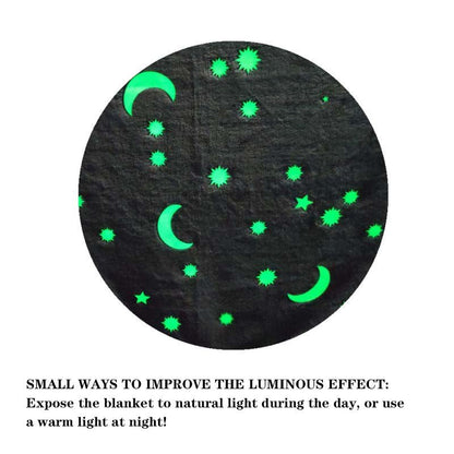 Luminous Moon & Stars Space Blanket - SpaceTrips