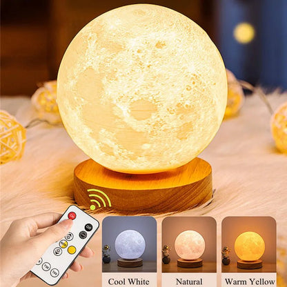 Rotating Moon Lamp - SpaceTrips