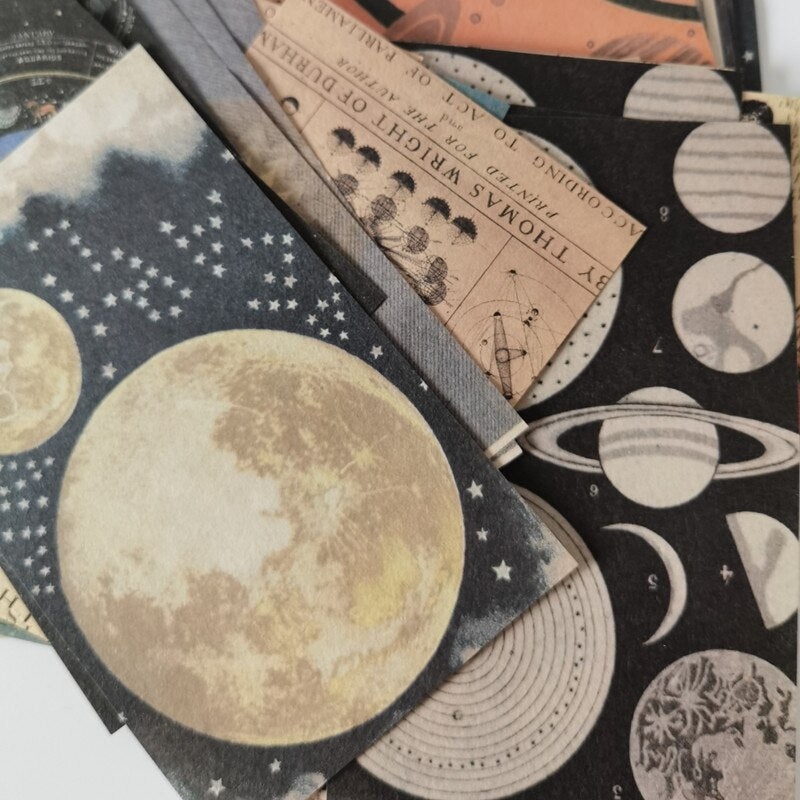 Vintage Space Paper for Scrapbooking