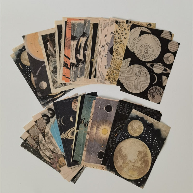 Vintage Space Paper for Scrapbooking