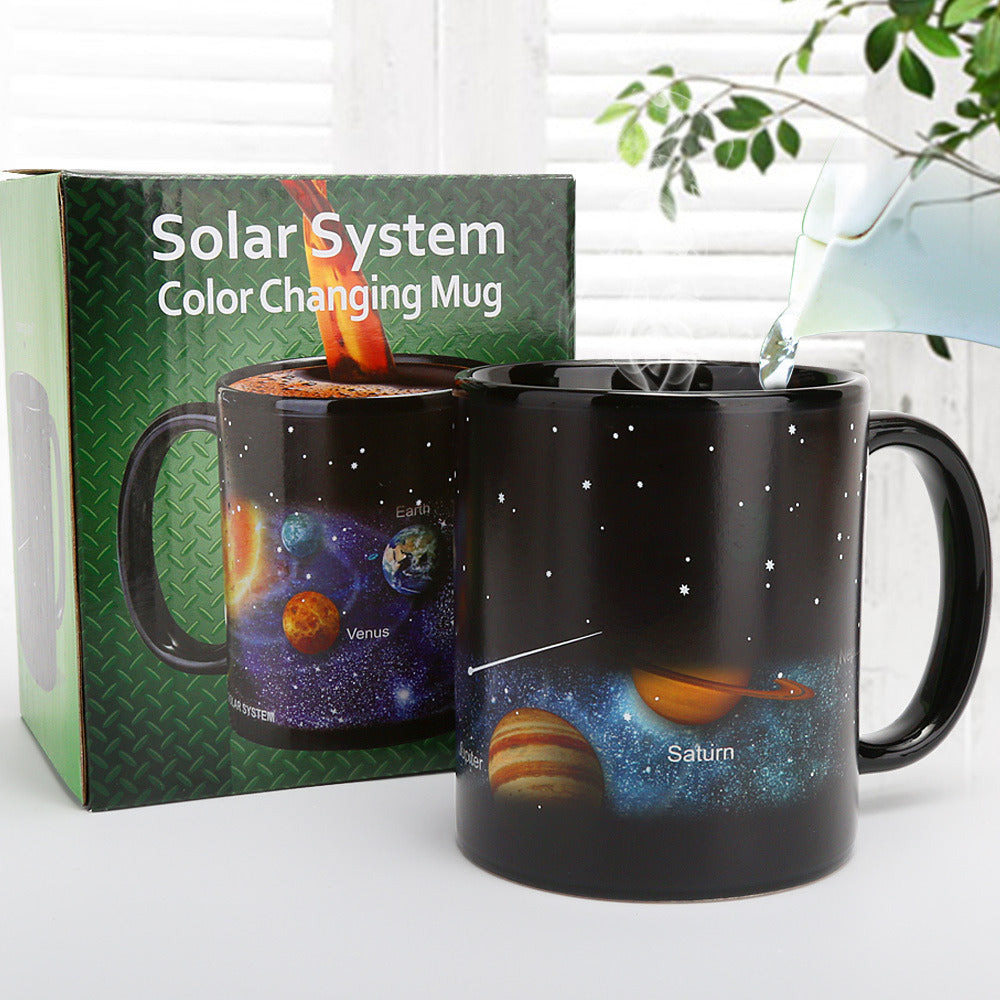 Solar System Heat Sensitive Coffee Cup - SpaceTrips