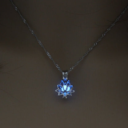 Glow In The Dark Lotus Necklace - SpaceTrips