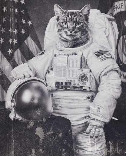 Vintage Astronaut Cat - SpaceTrips