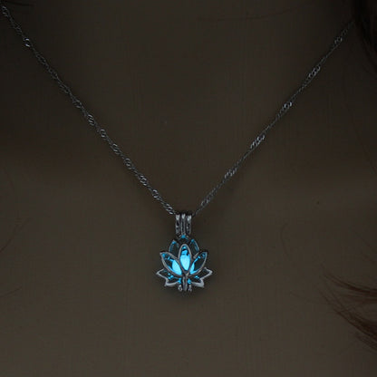 Glow In The Dark Lotus Necklace - SpaceTrips