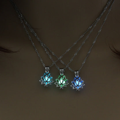 Glow In The Dark Lotus Necklace - SpaceTrips