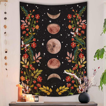 Boho Psychedelic Moon Tapestry - SpaceTrips