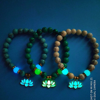 Glowing In The Dark Lotus Bracelet - SpaceTrips