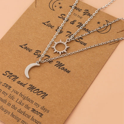 Sun & Moon Necklace Set - SpaceTrips