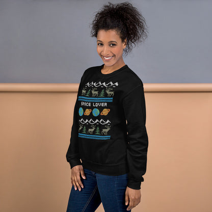 Ugly Space Lover Christmas Sweater - SpaceTrips