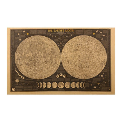 Vintage Moon Map - SpaceTrips