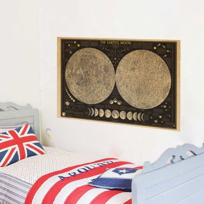 Vintage Moon Map - SpaceTrips